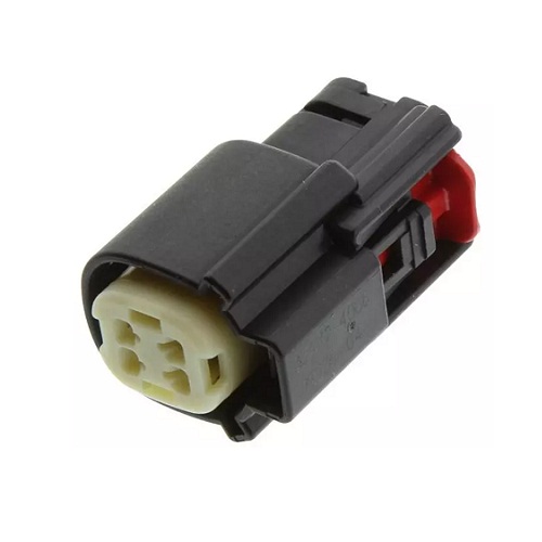 OBD 4 Pin Female Automotive Connector (4 Pin Receptacle Crimp Connector with Latch Holder) image 1