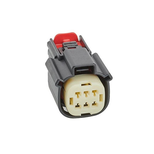 OBD 6 Pin Female Waterproof Automotive Connector (IP67 Receptacle Crimp Connector with Latch Holder) image 1