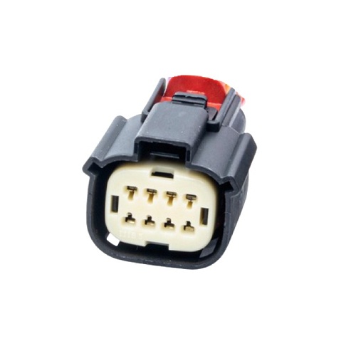 OBD 8 Pin Female Automotive Connector (8 Pin Receptacle Crimp Connector with Latch Holder) image 3