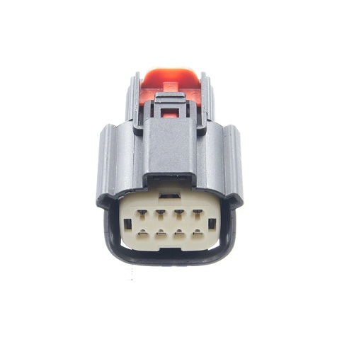 OBD 8 Pin Female Automotive Connector (8 Pin Receptacle Crimp Connector with Latch Holder) image 1