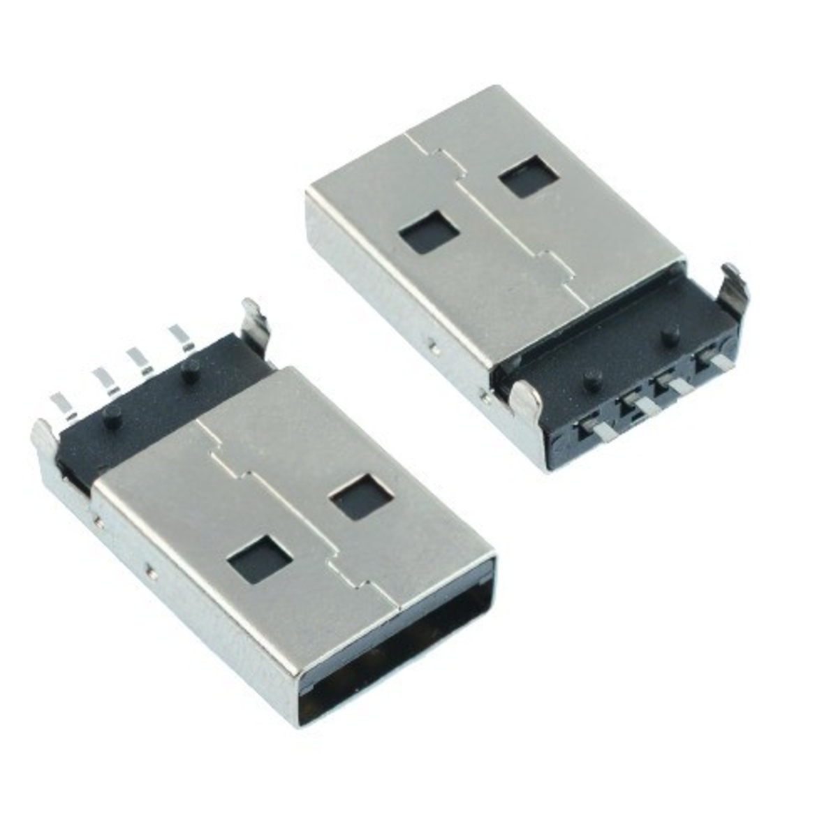 USB Type-A SMD Male Connector (PCB Mount USB Plug, USB Male Connector) image 1