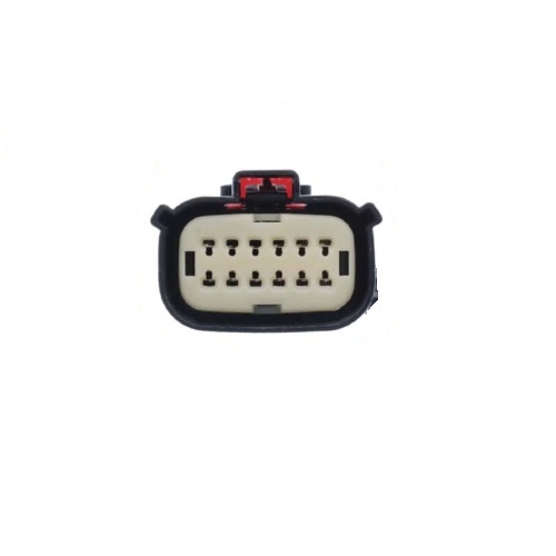 OBD 12 Pin Female Automotive Connector (12 Pin Receptacle Crimp Connector with Latch Holder) image 2