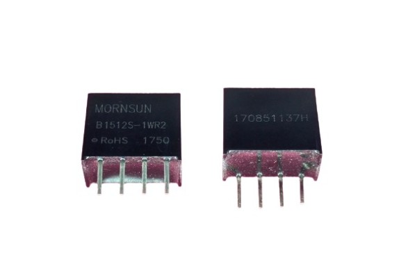 B1512S-1WR2 15V to 12V 1W DC to DC Converter Mornsun (Isolated Power Supply Module) image 1