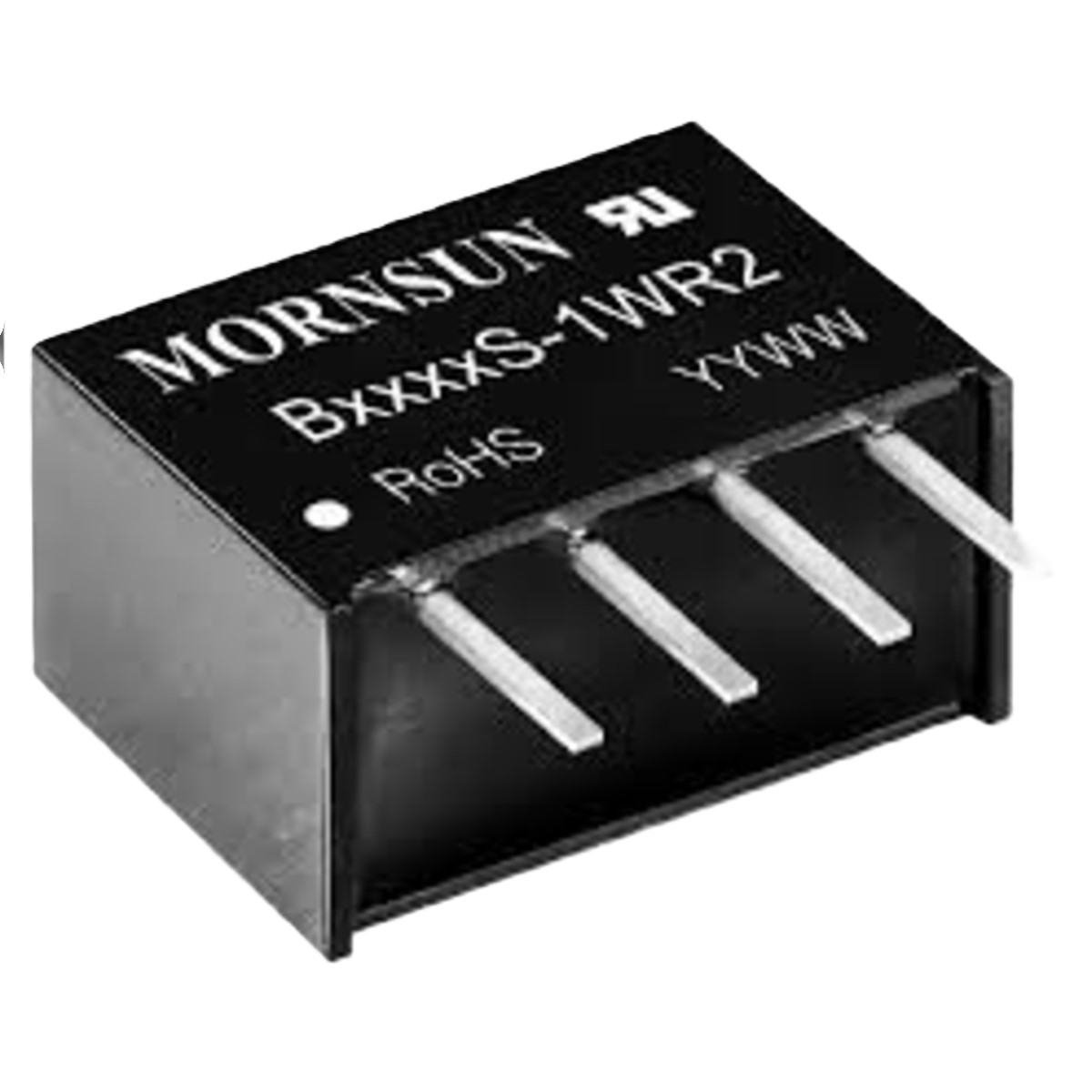 B2412S-1WR2 24V to 12V 1W Isolated DC-DC Converter Module (Mornsun B2412S-1WR2) image 1