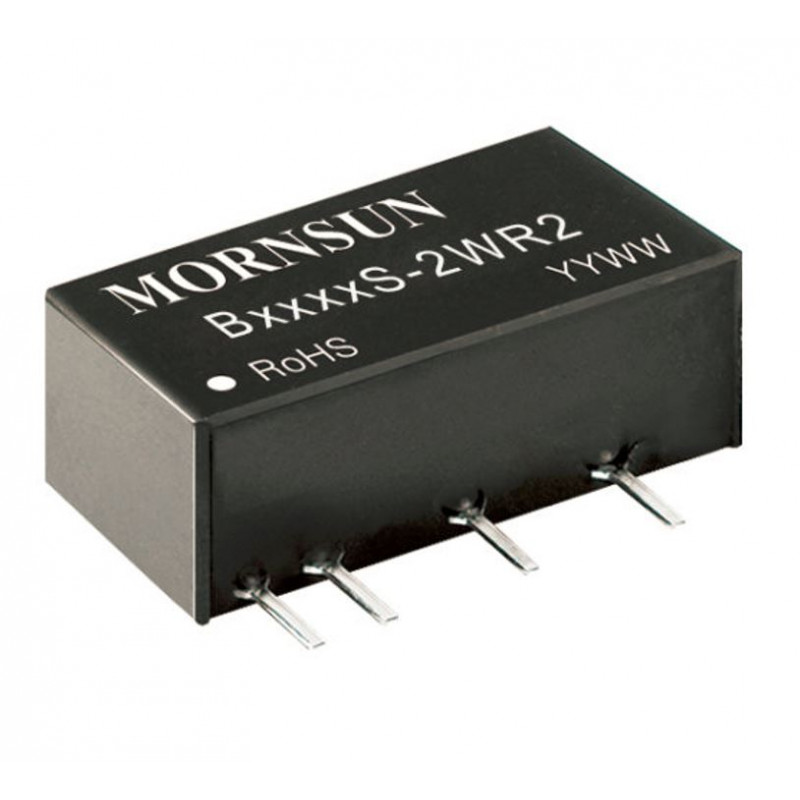 B0512S-2WR2 5V to 12V 2W Isolated DC-DC Converter Module (Mornsun B0512S-2WR2) image 1