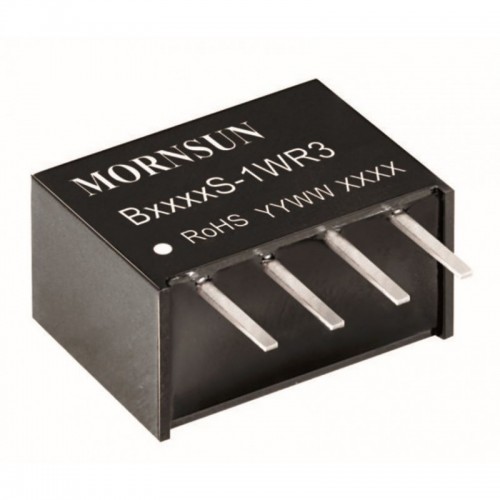 B1212S-1WR3 12V to 12V 1W Isolated DC-DC Converter Module (Mornsun B1212S-1WR3) image 1