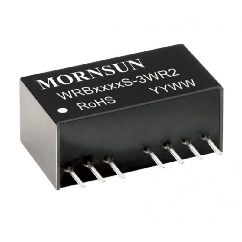 WRB1212S-3WR2 12V to 12V 3W Isolated DC-DC Converter Module (Mornsun WRB1212S-3WR2) image 1
