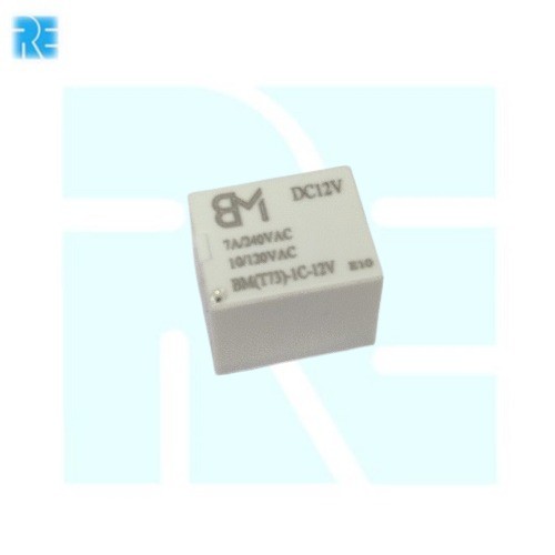 BM T73-1C-12V Sugar Cube Relay 7A 12VDC SPDT Relay image 1