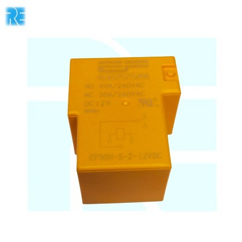 EF90H-12V-T Type 40A 12VDC Black Power Relay image 1