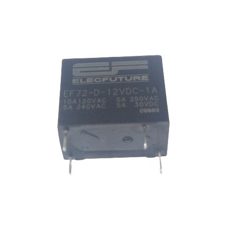 EF72D12V Sugar Cube 1A 12VDC 1C/O Black Relay (EF72D12V Relay) image 1