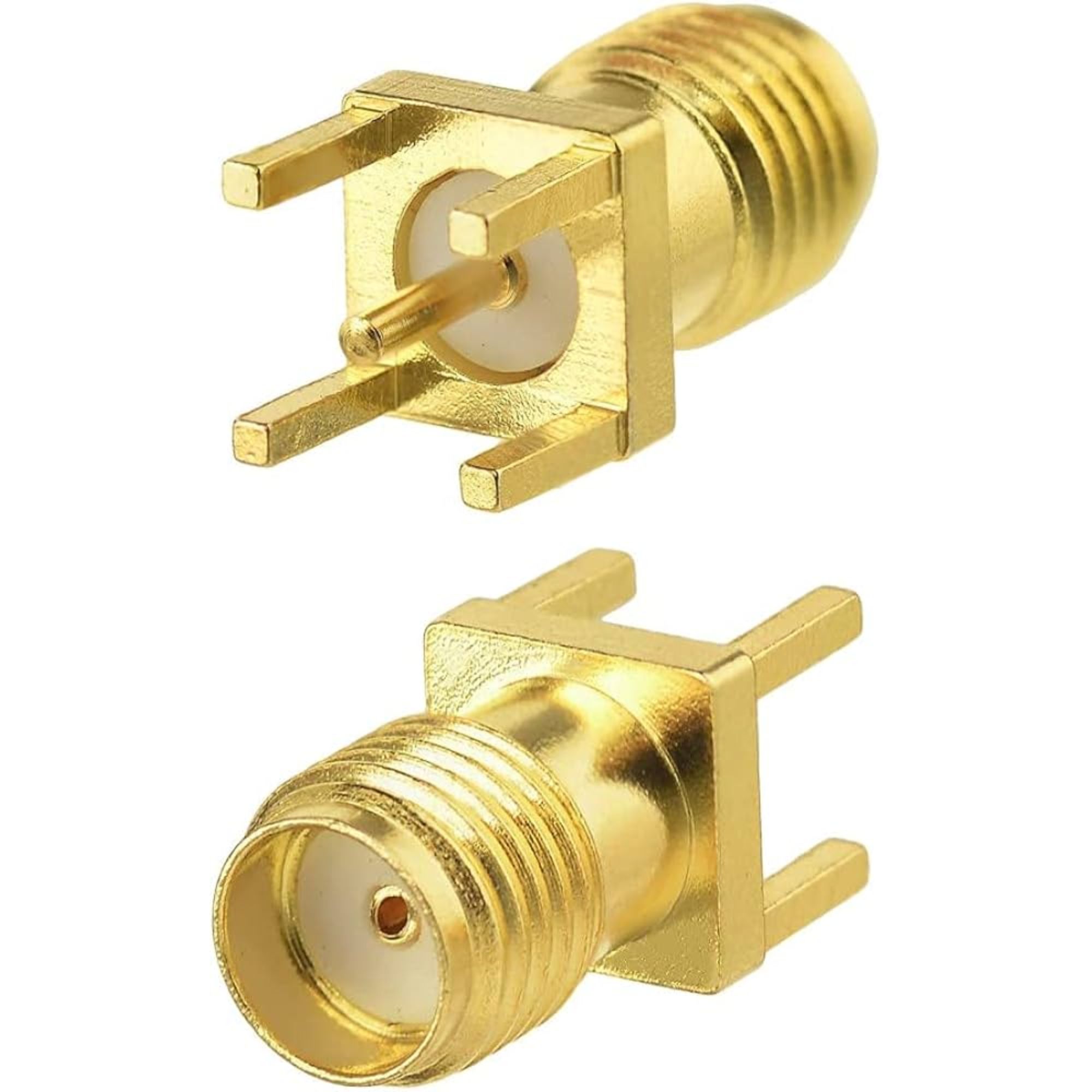 PCB Mount Female SMA Connector Vertical Mount Straight RF Connector (SMA Female Connector) image 1
