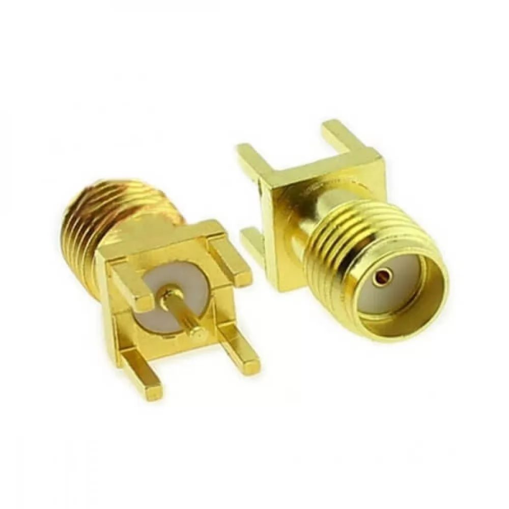 PCB Mount Female SMA Connector Vertical Mount Straight RF Connector (SMA Female Connector) image 3