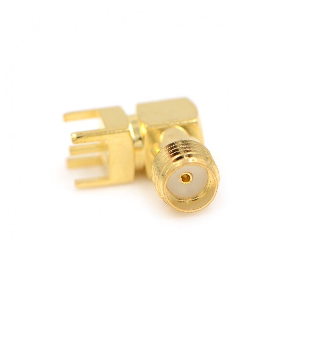 SMA Female Right Angle PCB Mount RF Connector 50 Ohm (SMA Female Connector) image 2