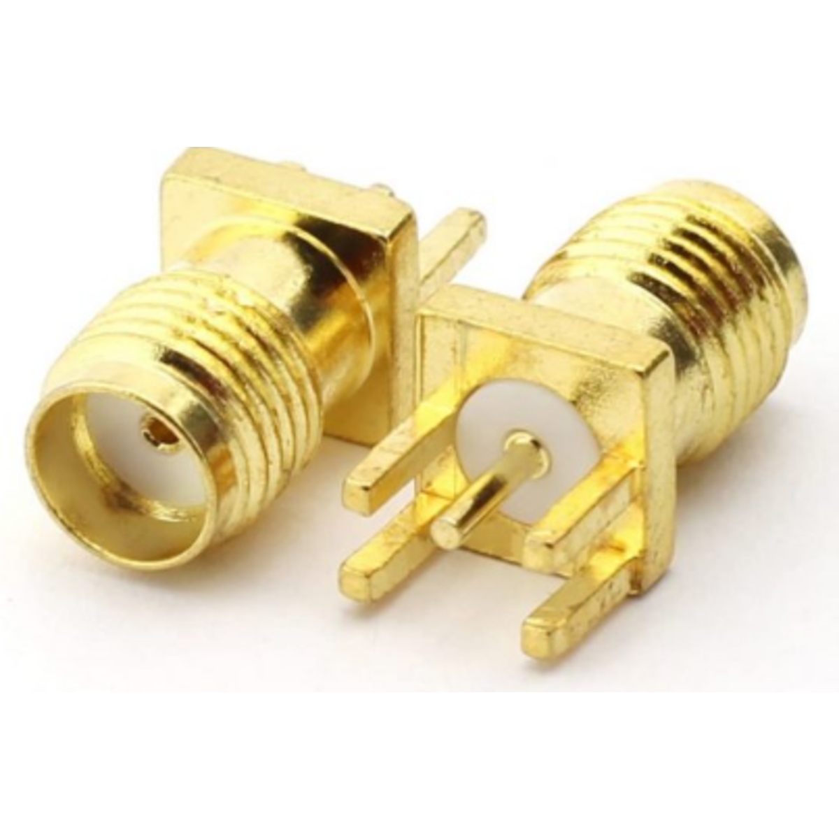 SMA PCB Edge Mountable Female RF Connector for High Frequency Applications (SMA Female Connector) image 1