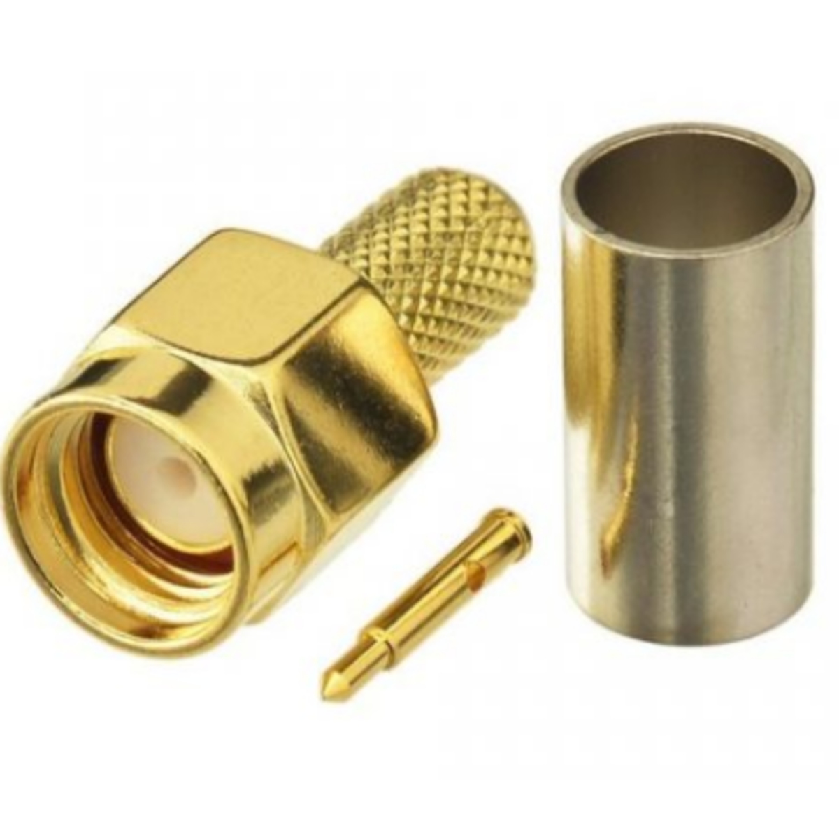 SMA Male Crimp Type RF Connector (50 Ohm Coaxial Connector) image 1