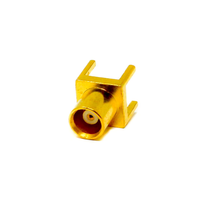 MCX Female Straight Through Hole PCB Mount Connector 50 Ohm (MCX RF Connector) image 1
