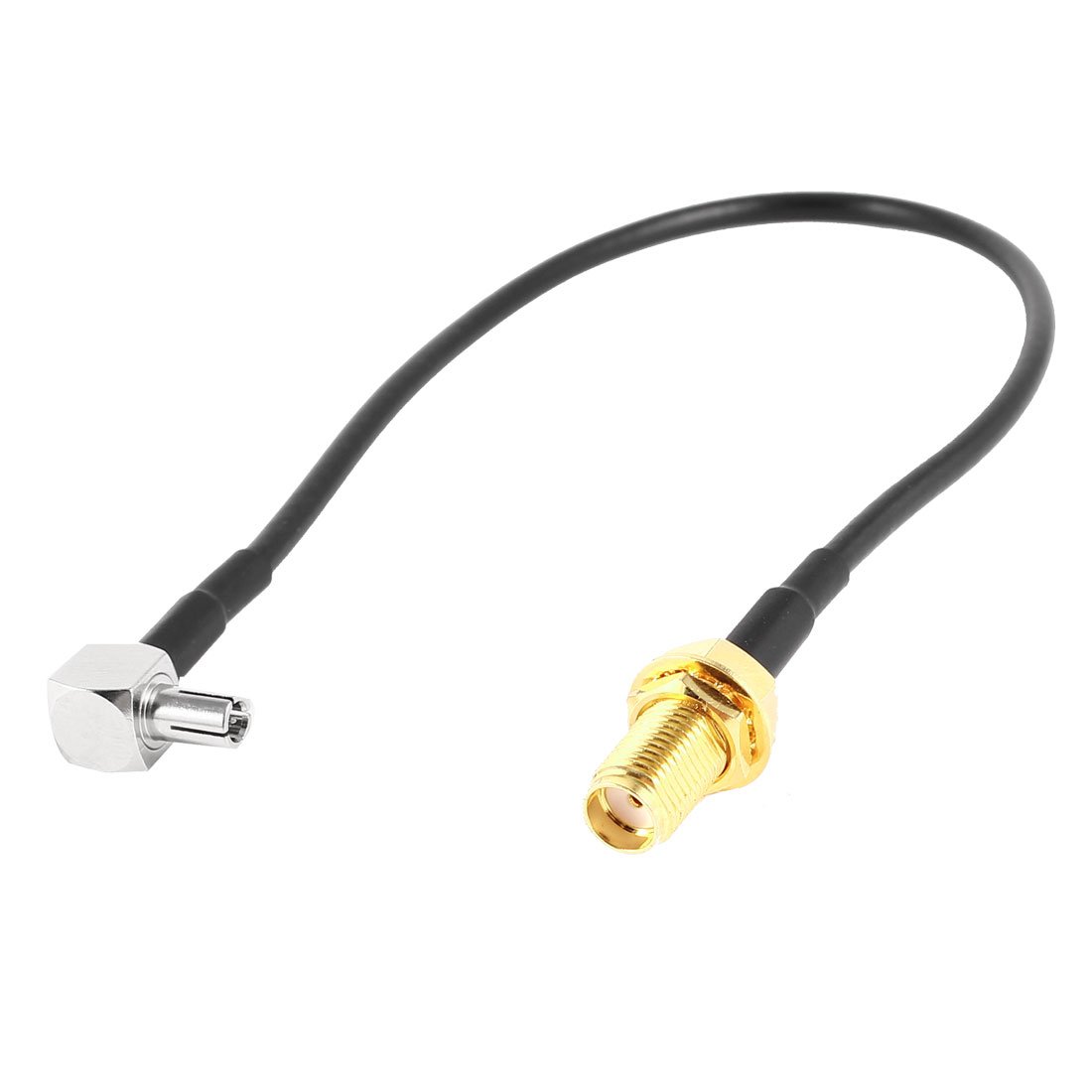 SMA Female to Right Angle MCX Male RG174 RF Coaxial Cable 160mm (RF Extension Cable) image 1