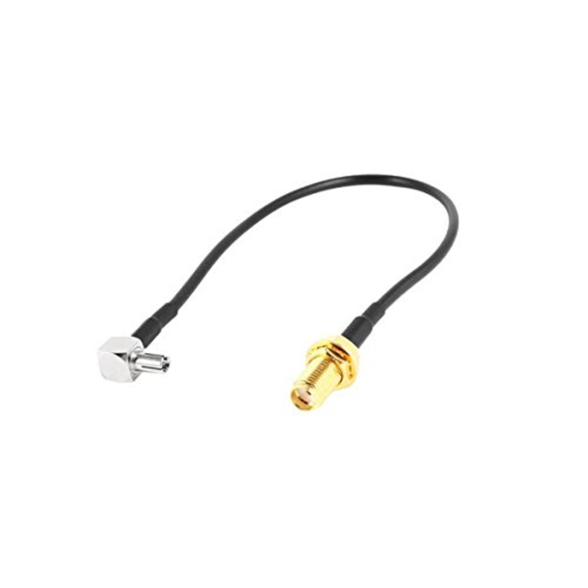 SMA Female to Right Angle MCX Male RG174 RF Coaxial Cable 160mm (RF Extension Cable) image 2