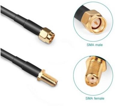SMA Male to Female RG174 Coaxial Cable 3 Meter RF Cable Assembly image 1