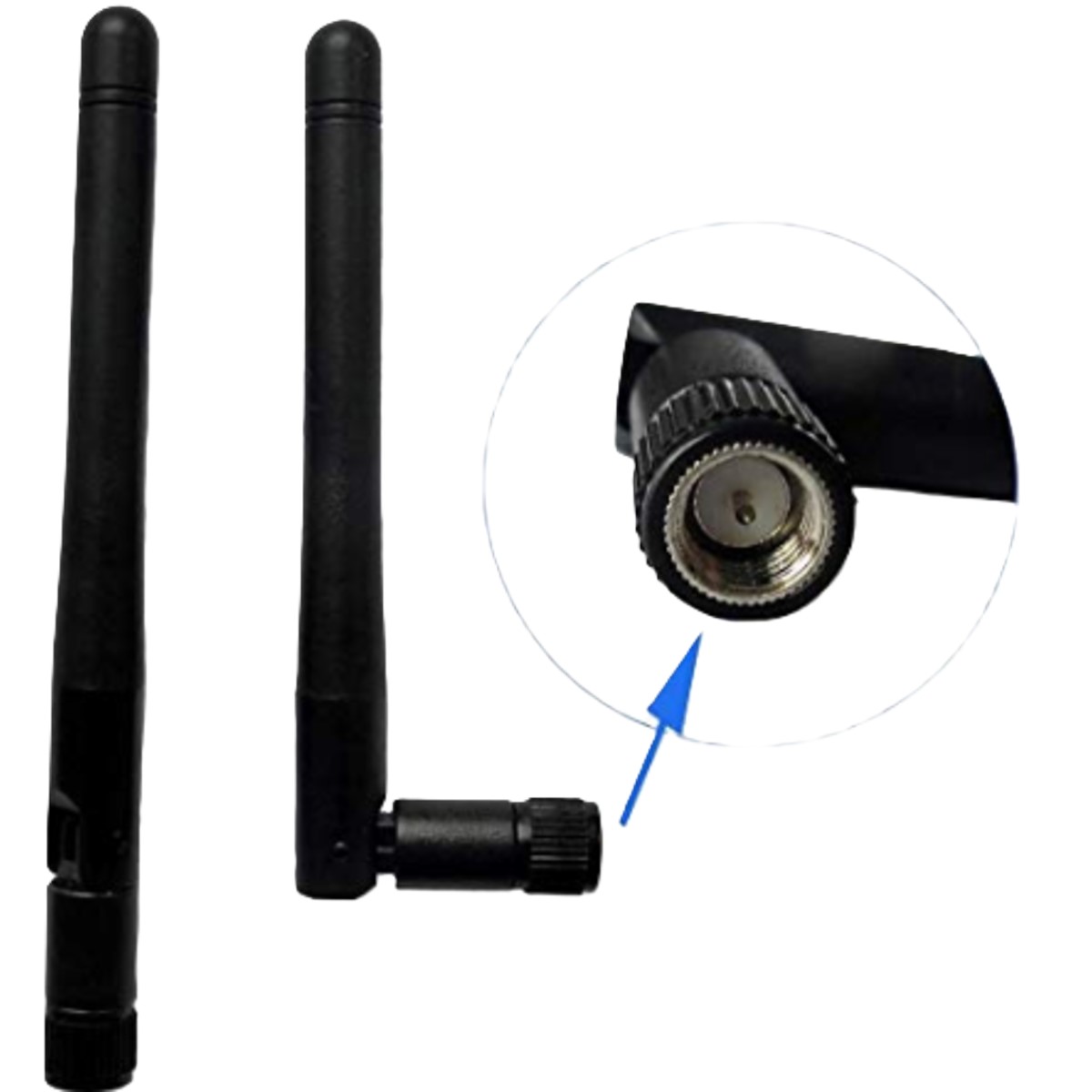 2.4GHz / 5GHz SMA Male Rubber Duck WiFi Folding Antenna 105mm (Dual Band WiFi Antenna) image 1