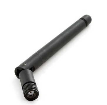 2.4G Foldable Black Rod Antenna - SMA J Head 105mm image 1