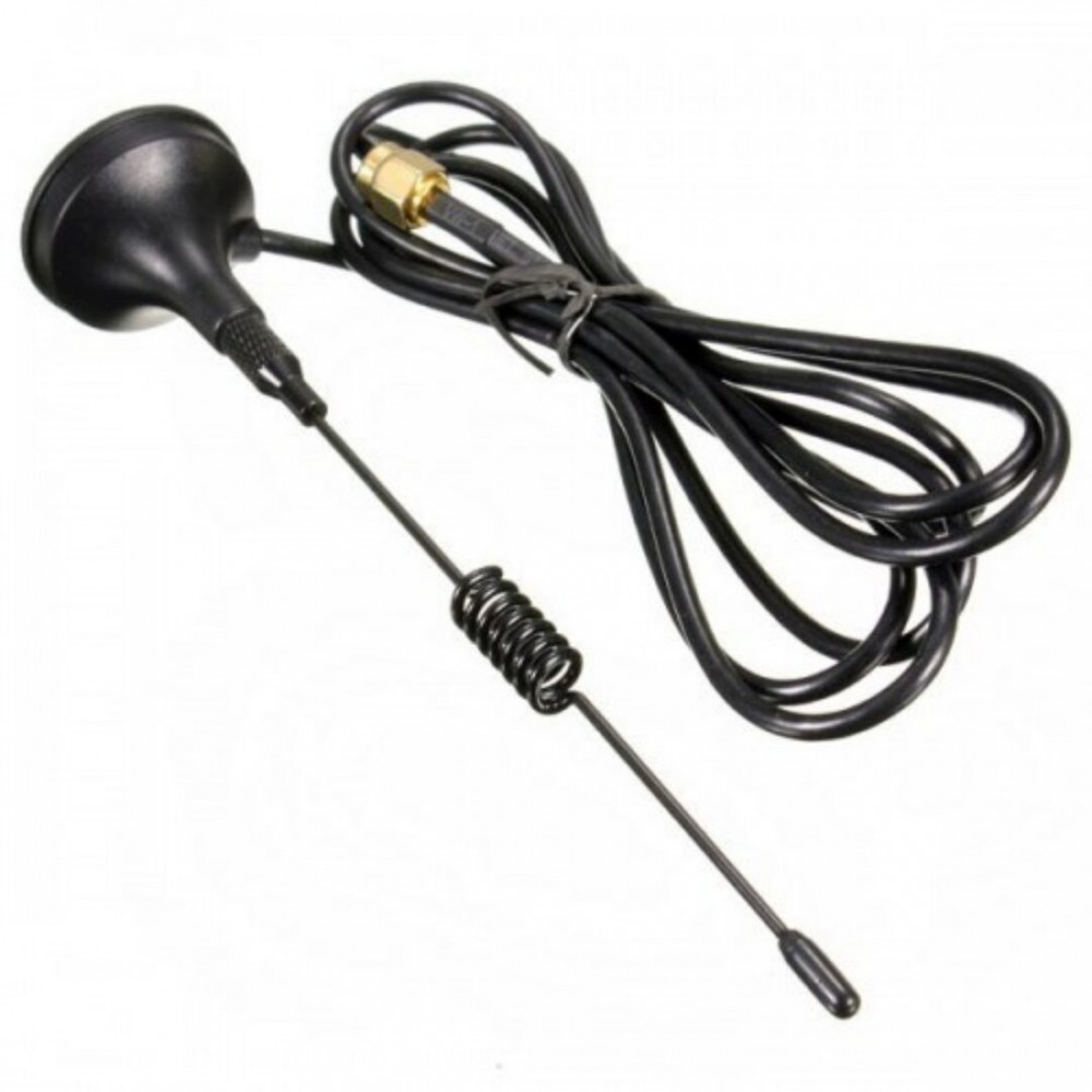 GSM Spring Antenna SMA Male 3dBi with 3 Meter Cable (GSM RF Antenna) image 2