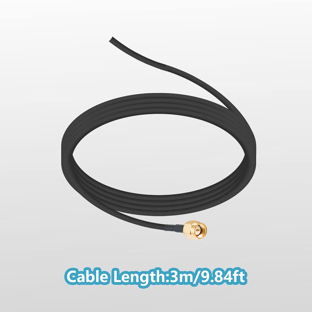 433MHz 3dBi Magnetic Mount Antenna with 3 Meter Cable SMA Male (RF Communication Antenna) image 2