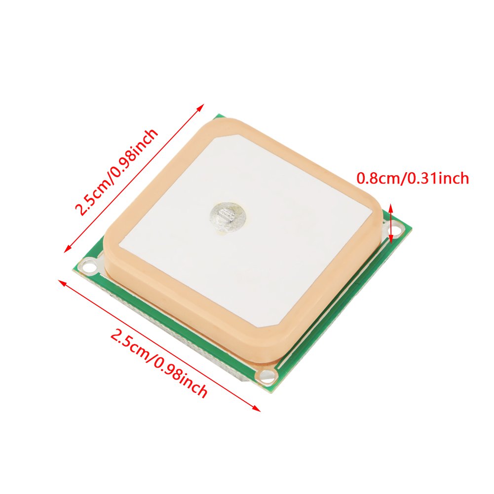25x25x8mm Active Ceramic GPS Antenna 28dB Gain with 5cm Cable (GPS Antenna for NEO-6M NEO-7M NEO-8M) image 2