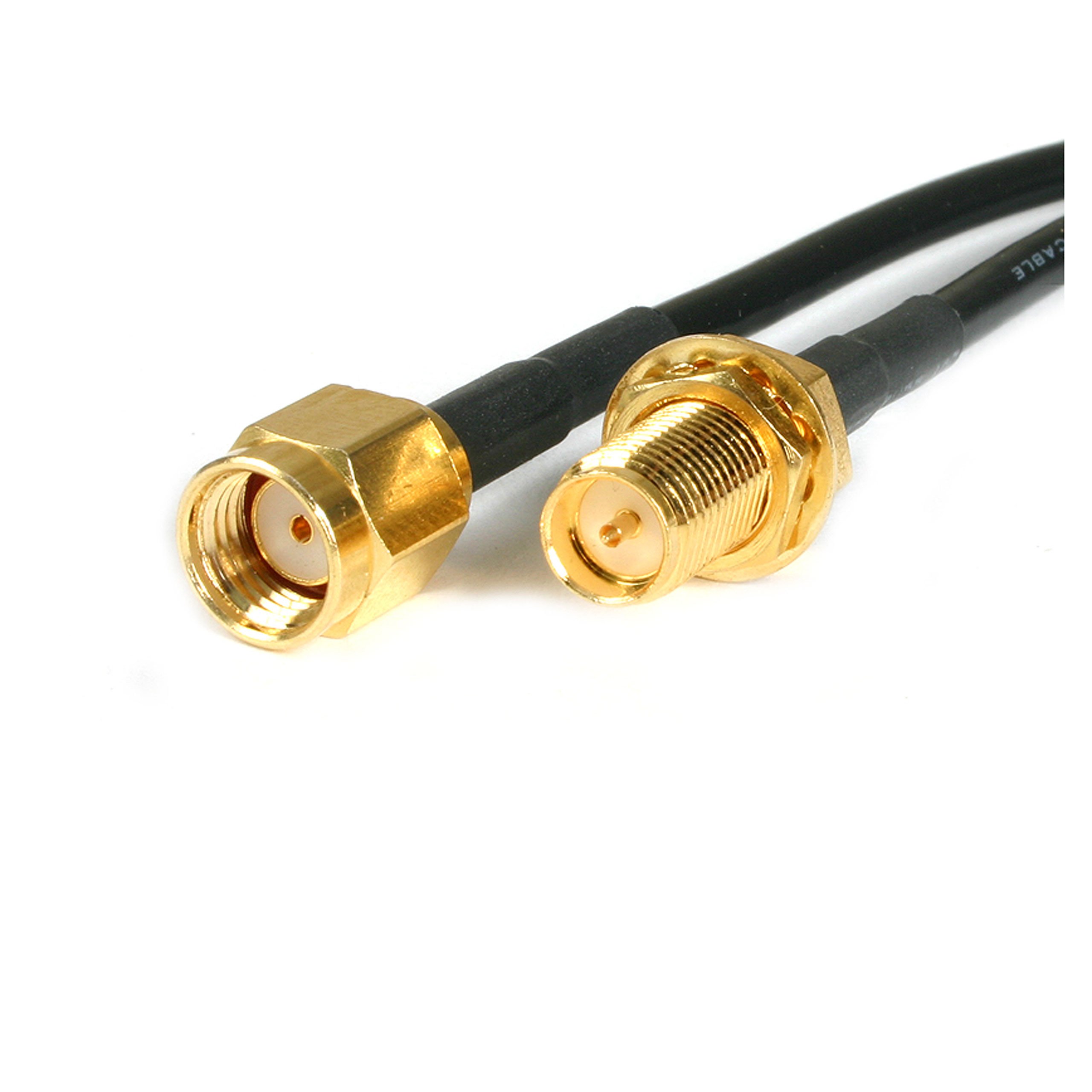 RP-SMA Male to RP-SMA Female RG174 RF Coaxial Cable (1 Meter) (RP-SMA RF Coaxial Cable) image 1
