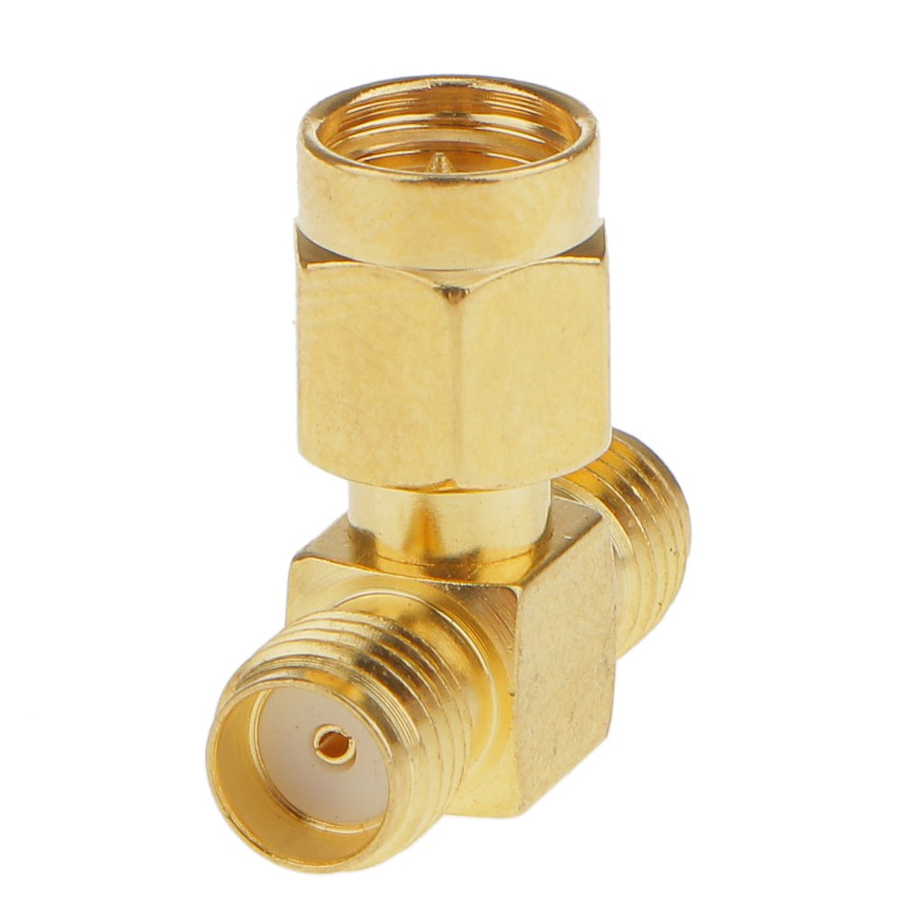 SMA Male to 2 SMA Female 3 Way Adapter RF Splitter Connector (SMA Splitter Adapter) image 2