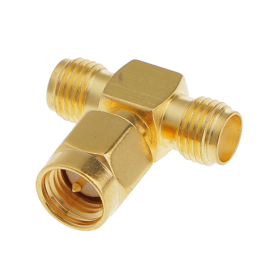SMA Male to 2 SMA Female 3 Way Adapter RF Splitter Connector (SMA Splitter Adapter) image 3