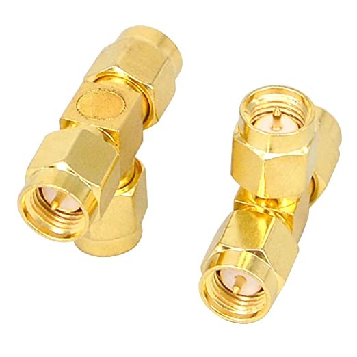 SMA 3 Way Male RF T Type Adapter RF Signal Splitter Connector (SMA T Adapter) image 1