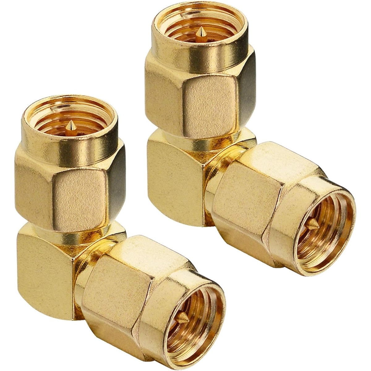 SMA Male to SMA Male 90 Degree Right Angle RF Adapter Connector 1 Piece (SMA Angle Adapter) image 1