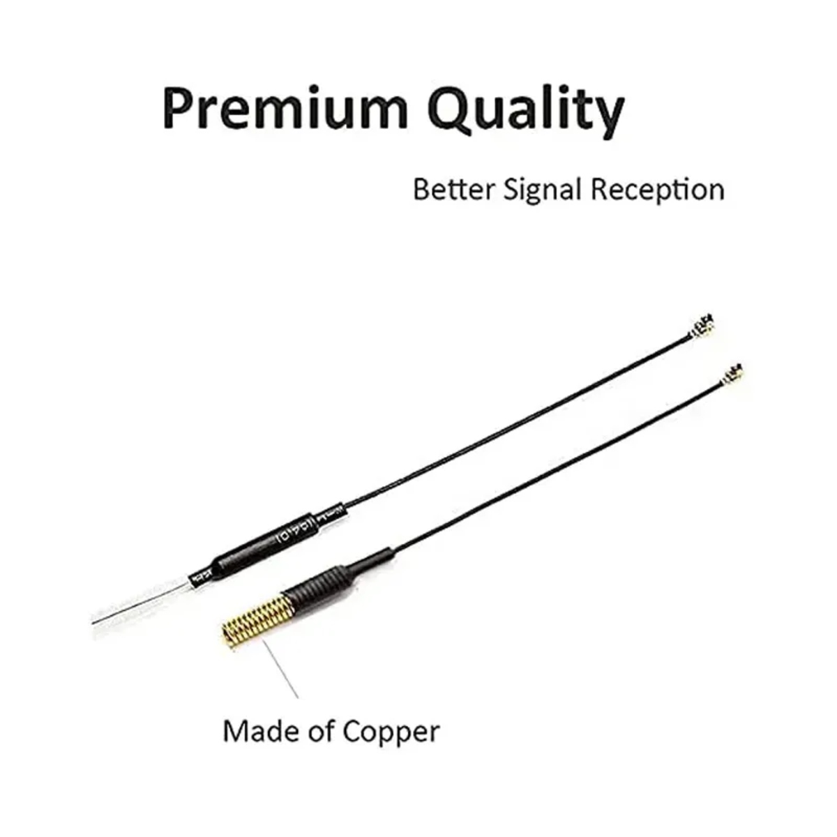 2.4GHz 3dBi Copper Tube Omnidirectional Antenna with U.FL IPEX Connector (WiFi RF Antenna) image 2
