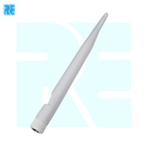 2.4GHz 5dBi at 5GHz SMA Male Rubber Duck WiFi Folding Antenna 195mm White (WiFi Folding Antenna) image 1