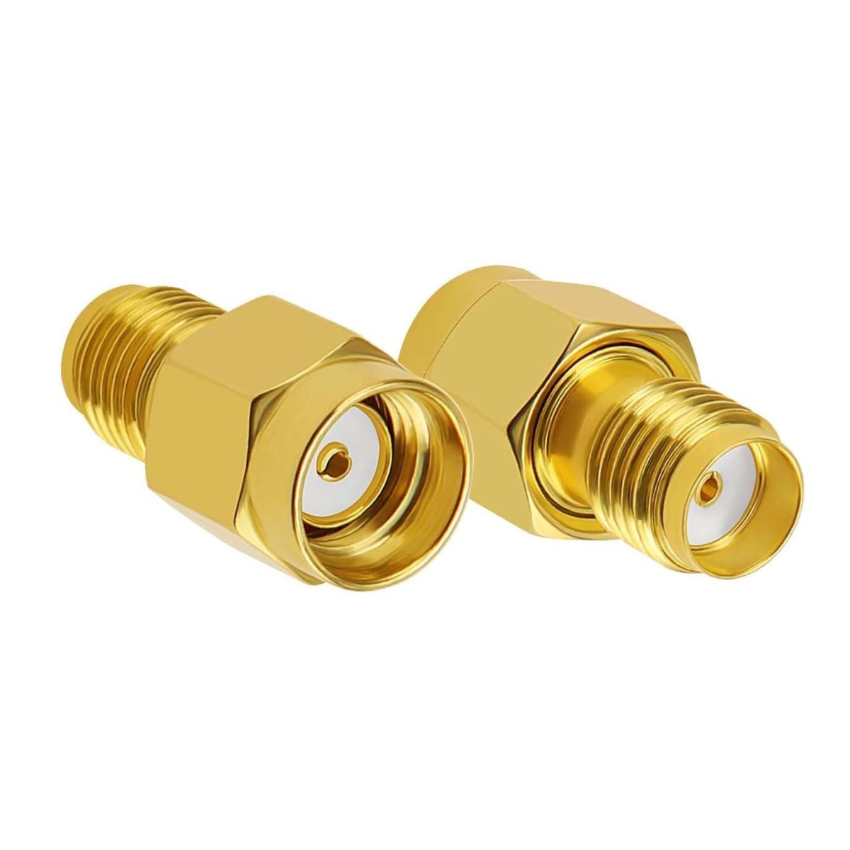 SMA Female to RP-SMA Male RF Adapter Connector 50 Ohm (RF Coaxial Adapter) image 1