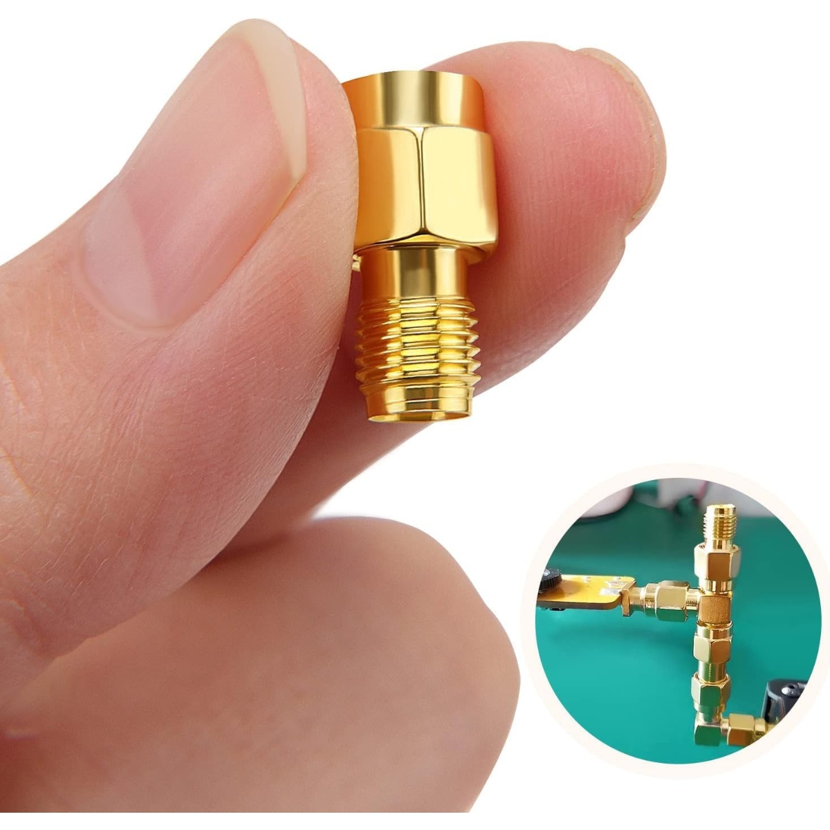SMA Female to RP-SMA Male RF Adapter Connector 50 Ohm (RF Coaxial Adapter) image 4