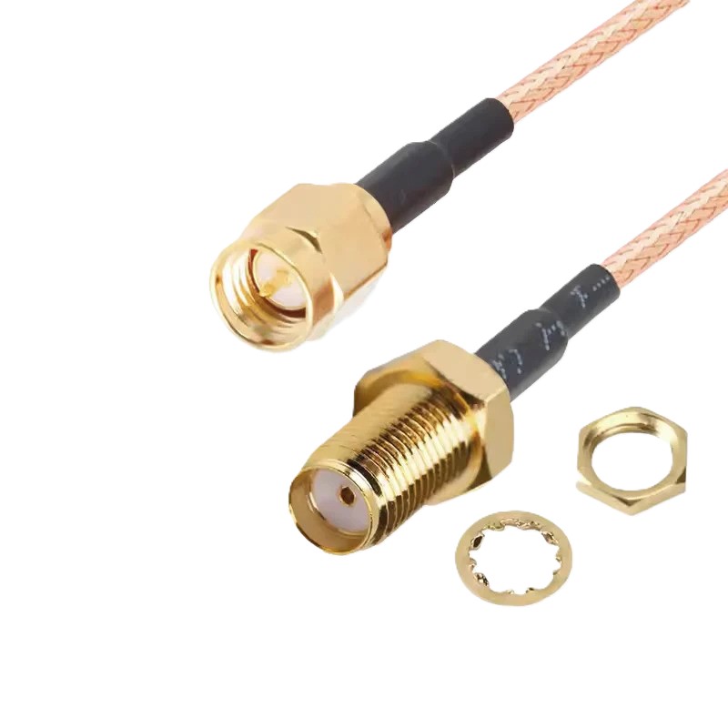 SMA Male to SMA Female RG316 RF Coaxial Cable 1 Feet (SMA RF Coaxial Cable) image 2