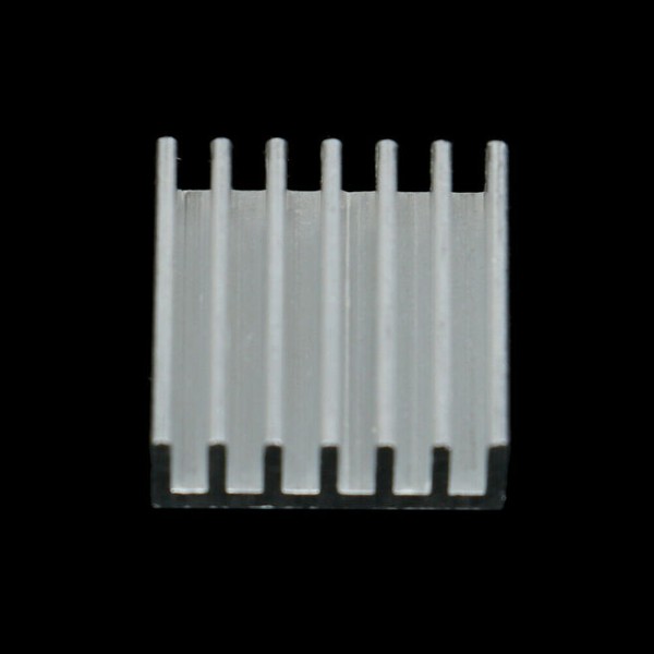 Aluminum Mini Heatsink with Glue 14mm x 14mm x 6mm Adhesive Cooling Fin for IC Chip LED (Mini Heatsink 14x14x6mm) image 1