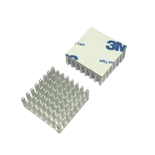 Aluminium Heatsink for Raspberry Pi (25mm x 25mm x 10mm with Adhesive) image 1