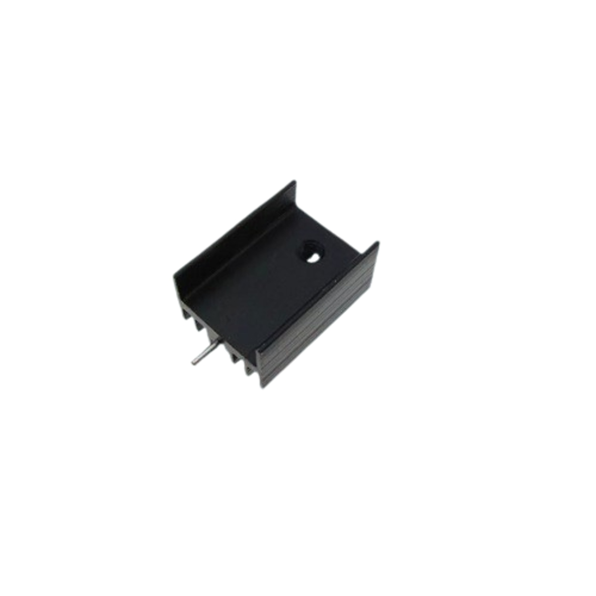 TO-220 15mm Black Aluminium Heatsink with PCB Mounting Pins (Cooling Fin for Transistors and Voltage Regulators) image 1