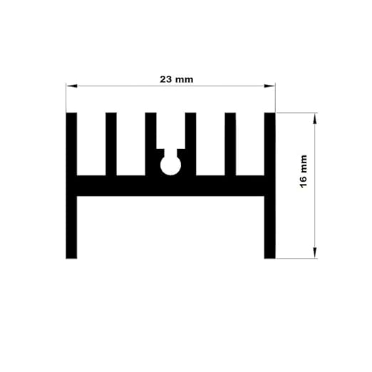 HEATSINK HS-313 25mm (Aluminium Heat Dissipation Heatsink) image 2