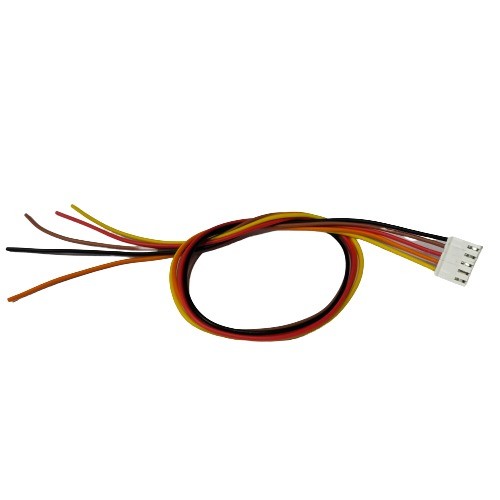 5 Pin White Relimate Female 2511 one side open 2.54mm - 300mm Length image 1