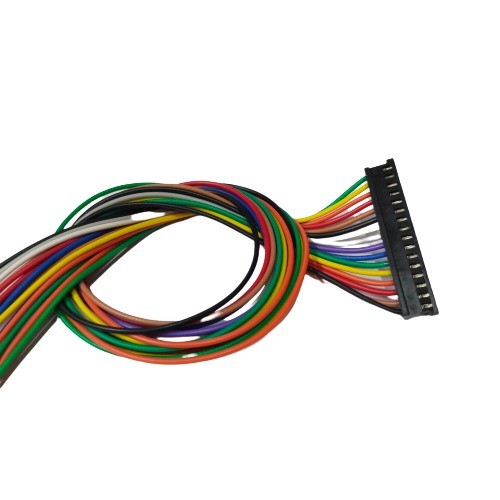 16 Pin Black Relimate Female 252 one side open 2.54mm - 300mm Length image 1