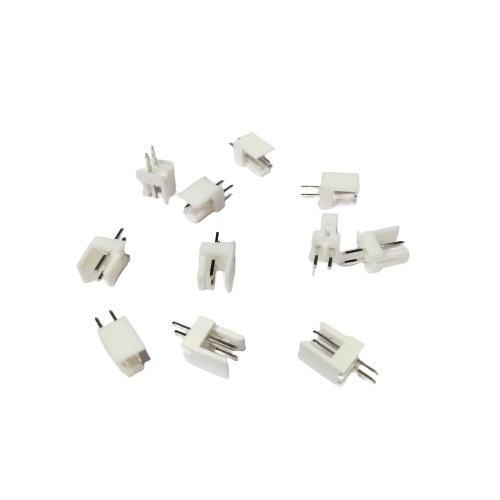 2 Pin White Relimate Straight Male 2511 - 2.54mm image 1