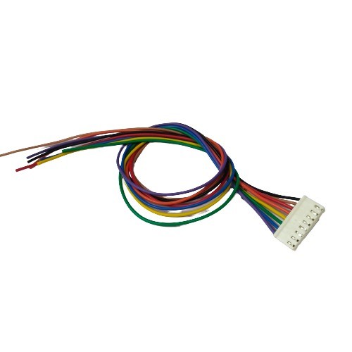 8 Pin White Relimate Female 2511 one side open 2.54mm - 300mm Length image 1