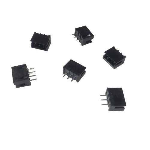 3 Pin Black Relimate Straight Male 252 - 2.54mm image 1