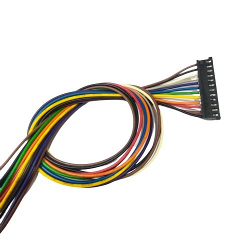 12 Pin Black Relimate Female 252 one side open 2.54mm - 300mm Length image 1