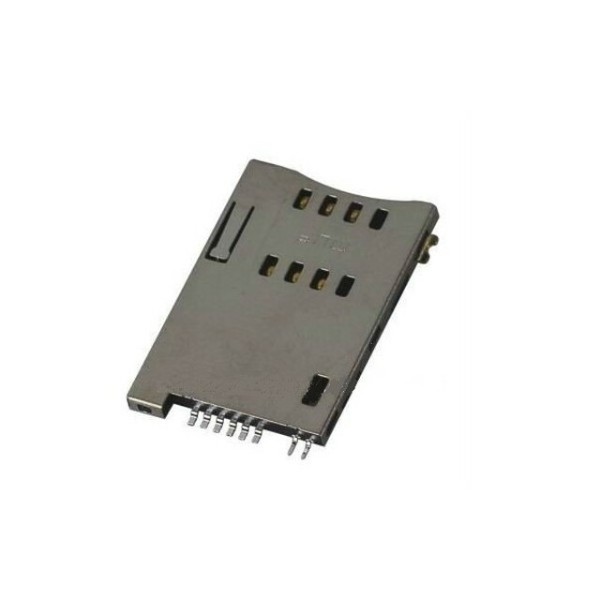 SIM CARD HOLDER METAL MUP-C720 - 8 PIN 6+2 image 1