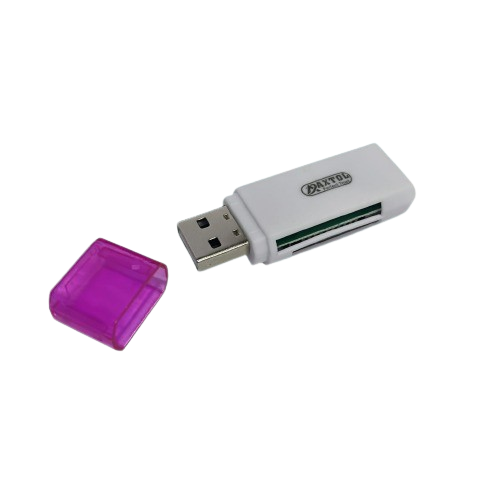 USB 2.0 All-in-One Data Transfer and Card Reader for Micro SD and SDHC Cards (Memory Card Reader) image 1